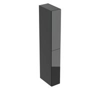 Geberit iCon Hochschränke avec 2 tiroirs, 24x48x180 cm, 503.011.JK.2, Couleur: corps : lava / laqué mat, façade : lava / verre brillant