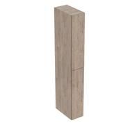 Geberit iCon Hochschränke avec 2 tiroirs, 24x48x180 cm, 503011JR1, Couleur: Noyer hickory / mÃ©lamine structure bois - CM