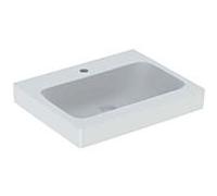 Geberit iCon lavabo 124062000 60 x 48,5 cm, avec trou pour robinetterie, sans trop-plein, blanc
