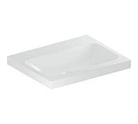 Geberit Lavabo iCon 60x48 cm sans trou pour robinetterie sans trop-plein blanc KeraTect 501.834.00.8