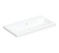 Geberit Lavabo iCon Light 90x48 cm rectangulaire blanc brillant sans trou, avec trop-plein