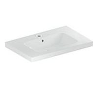 Geberit iCon lavabo lumineux 501840001 90x48cm, trou pour robinetterie au milieu, avec trop-plein, avec étagère, blanc