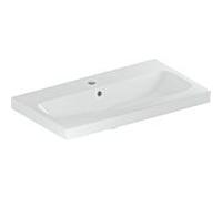 Geberit iCon lavabo lumineux 501842001 75x42cm, trou pour robinetterie au milieu, avec trop-plein, blanc
