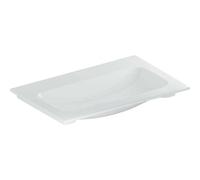 Geberit Geberit iCon Meuble lavabo 75x48 cm sans trou robinet, sans trop-plein, blanc, KeraTect Quantité:1