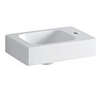 Geberit iCon lave-mains 124736000 38x28cm, avec trou à droite , sans trop-plein, blanc