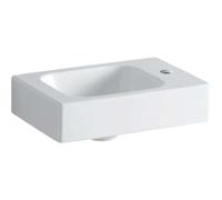 Geberit iCon lave-mains 124736000 38x28cm, avec trou à droite , sans trop-plein, blanc