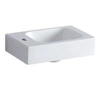 Geberit iCon lave-mains 124836600 blanc avec KeraTect, trou de robinetterie à gauche, sans trop-plein