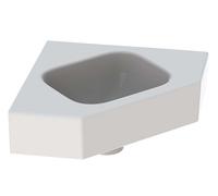 Geberit iCon - Lave-mains d'angle 46x33 cm, sans trou, sans trop-plein, blanc 124730000