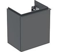 Geberit iCon lave-mains meuble bas 502300JK1 37x41,5x27,9cm, porte 2000 , charnière à droite, corps/façade/poignée lave mat