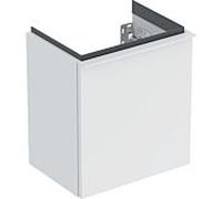 Geberit iCon lave-mains meuble bas 502301013 37x41,5x27,9cm, porte 2000 , charnière à gauche, blanc mat, poignée blanc mate