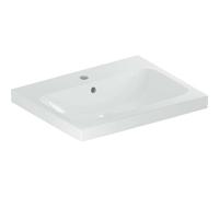Geberit iCon Light lavabo, 60 cm x 48 cm, avec trou pour robinetterie, avec trop-plein,501834, 501.834.00.2, Couleur: blanc/KeraTect