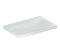 Geberit iCon lavabo lumineux 501835008 70x48cm, sans trou pour robinetterie, sans trop-plein, blanc KeraTect