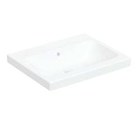 Geberit iCon Light lavabo à poser, 60 cm x 48 cm, sans trou pour robinetterie, avec trop-plein,501847, 501.847.00.3, Couleur: blanc