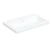 Geberit iCon Light lavabo à poser, 75 cm x 48 cm, avec trou pour robinetterie, avec trop-plein,501848, 501848001, Couleur: blanc - CM
