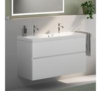 Geberit iCon Light Lavabo avec meuble bas evineo ineo5 evo l: 120 cm, 2 tiroirs, avec poignée encastrée,, 501837001+BE0979WH,