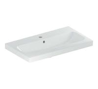 Geberit Lavabo iCon 75x42 cm perçage milieu, trop-plein, blanc KeraTect 501.842.00.2