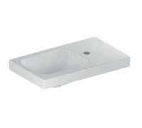 Geberit iCon Light lave-mains, 53 cm x 31 cm, avec trou de robinetterie à droite, sans trop-plein, surface de pose à droite, 501832, 501.832.00.1, Couleur: blanc