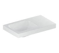 Geberit Lavabo iCon 53x31cm sans trou ni trop-plein, plage droite, blanc KeraTect 501.832.00.4