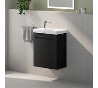 Geberit iCon Light Lave-mains avec meuble bas evineo ineo5 evo l: 53 cm, 2 portes, avec poignée encastrée,, 501833JT1+BE0974BM,