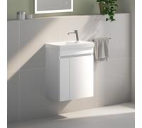 Geberit iCon Light Lave-mains avec meuble bas evineo ineo5 evo l: 53 cm, 2 portes, avec poignée encastrée,, 501832JT1+BE0974WM,