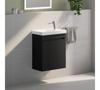 Geberit iCon Light Lave-mains avec meuble bas evineo ineo5 evo l: 53 cm, 2 portes, avec poignée encastrée,, 501832001+BE0974BM,