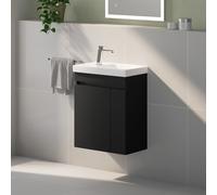Geberit iCon Light Lave-mains avec meuble bas evineo ineo5 evo l: 53 cm, 2 portes, avec poignée encastrée,, 501833002+BE0974BM,