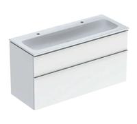 Geberit iCon - Meuble avec double lavabo, 120x63x48 cm, KeraTect, blanc brillant 502.334.01.2