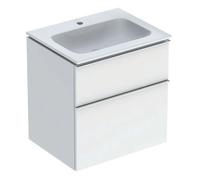 Geberit iCon - Meuble avec lavabo, 60x63x48 cm, KeraTect, blanc brillant 502.331.01.2
