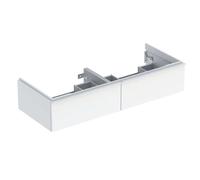Geberit iCon meuble sous-vasque double 502314011 118,4x24,7x47,6cm, 2 tiroirs, blanc / laqué brillant