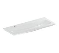 Geberit iCon meuble lavabo 501846001 120x48cm, trou pour robinetterie à gauche et à droite, sans trop-plein, blanc