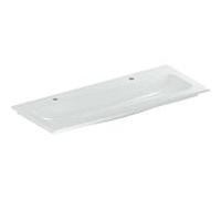 Geberit iCon meuble lavabo 501846002 120x48cm, trou pour robinetterie à gauche et à droite, sans trop-plein, blanc /KeraTect