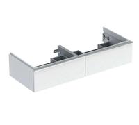 Geberit iCon - Meuble sous lavabo 118x25x48 cm, 2 tiroirs, blanc brillant 502.314.01.2