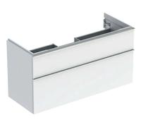 Geberit iCon - Meuble sous lavabo 118x62x48 cm, 2 tiroirs, blanc brillant 502.306.01.2
