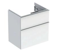 Geberit iCon - Meuble sous lavabo 59x62x42 cm, 2 tiroirs, blanc brillant 502.307.01.2