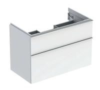 Geberit iCon - Meuble sous lavabo 89x62x48 cm, 2 tiroirs, blanc brillant 502.305.01.2