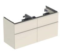 Geberit Meuble sous-vasque iCon 502.309.JL.1 - 118,4x61,5x47,6 cm, 4 tiroirs, double, gris sable