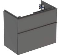 Geberit iCon meuble sous-lavabo, saillie réduite, 74x61,5x41,6 cm, 502308, 502308JK1, Couleur: Façade/carcasse : lava/lacqué mat, poignée : lava/poudré mat - CM