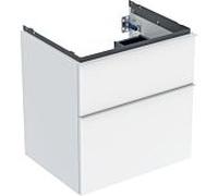 Geberit iCon meuble sous-vasque 502303011 59,2x61,5x47,6cm, 2 tiroirs, blanc / laqué brillant