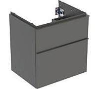 Geberit iCon meuble sous-vasque 502303JK1 59,2x61,5x47,6cm, 2 tiroirs, lave mat/lave mat