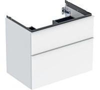 Geberit Meuble sous-vasque iCon 74x61,5x47,6 cm 2 tiroirs blanc laqué brillant 502.304.01.1