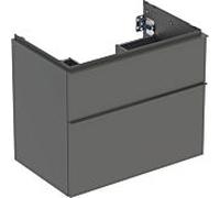 Geberit Meuble sous lavabo iCon 502.304.JK.1 75 cm 2 tiroirs Gris velouté