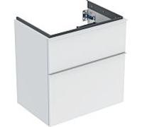 Geberit iCon meuble sous-vasque 502307013 59,2x61,5x41,6cm, 2 tiroirs, blanc mat, poignée blanc mat