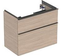 Geberit iCon meuble sous-vasque 502308JH1 74x61,5x41,6cm, 2 tiroirs, chêne, poignée lave mate