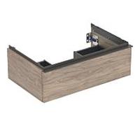 Geberit iCon meuble sous-vasque 502311JR1 74x24,7x47,6cm, poignée noyer/lave mat