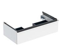 Geberit Meuble sous-lavabo iCon 88,8x24,7x47,6 cm 1 tiroir Blanc laqué/poignée chromée 502.312.01.2