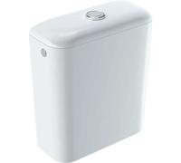 Geberit iCon, réservoir de chasse en céramique, 6 l, arrivée latérale ou par le bas, rinçage à deux quantités 3l/6l, 229420000, Couleur: Blanc