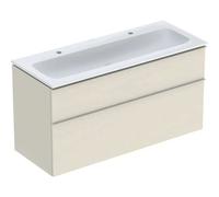 Geberit Pack lavabo slim iCon 502.338.JL.1 120 cm 2 tiroirs avec siphon Sable gris