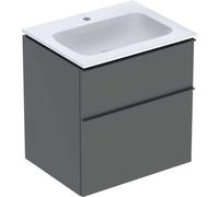 Geberit iCon Set lavabo pour meubles avec meuble sous-lavabo, 2 tiroirs, 60x63x48 cm, 502331, 502.335.JK.1