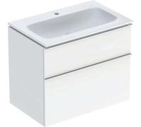 Geberit Meuble-lavabo iCon 75x63x48 cm KeraTect blanc brillant 2 tiroirs