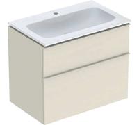 Geberit Set lavabo iCon 502332JL1 – meuble sous-lavabo 2 tiroirs 75×63×48 cm, blanc KeraTect